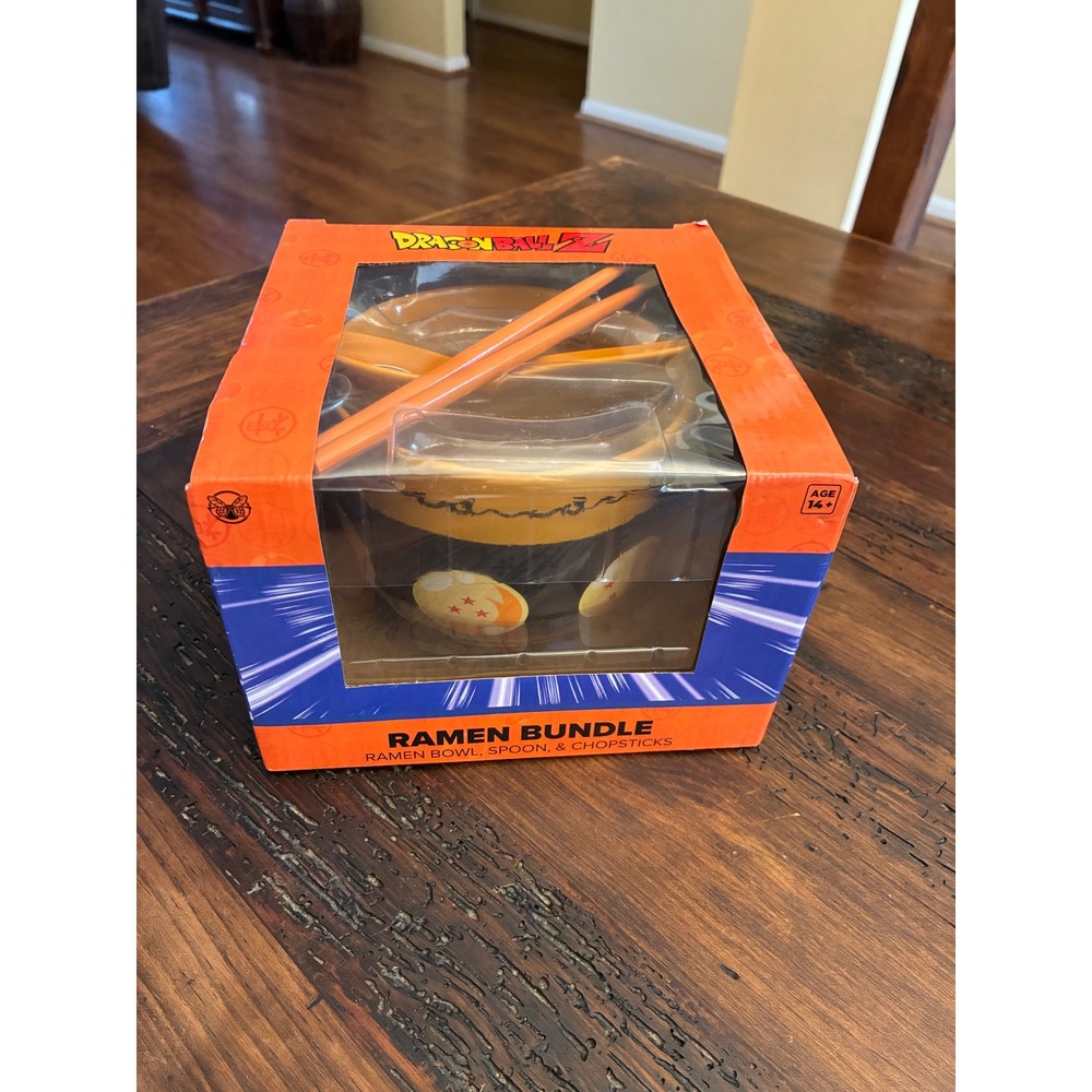 Dragon Bowl Z Ceramic Ramen Bowl, Spoon, and Chopstick Set